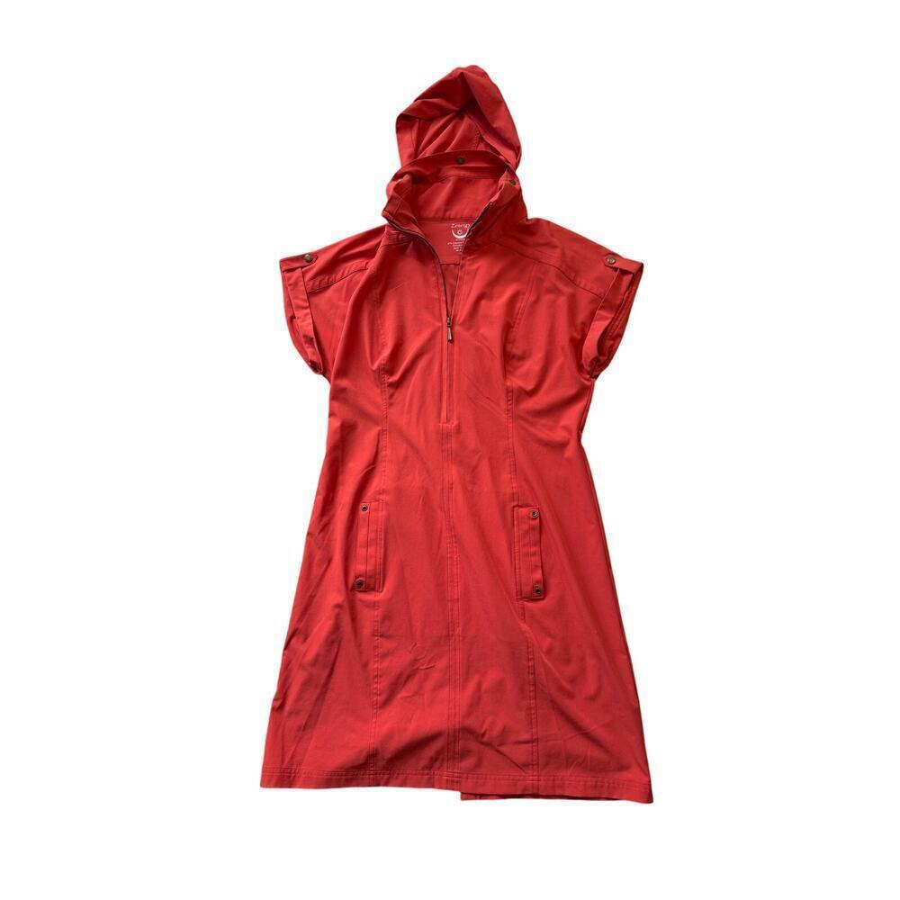 ZENERGY by CHICOS NEEMA hooded performance gear dress, size 1.5 (med)